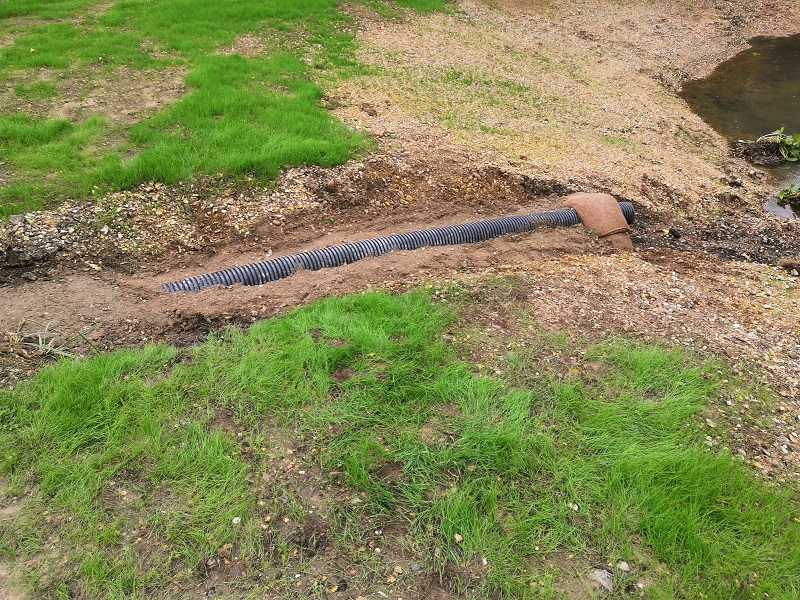 Hurst village pond drainage