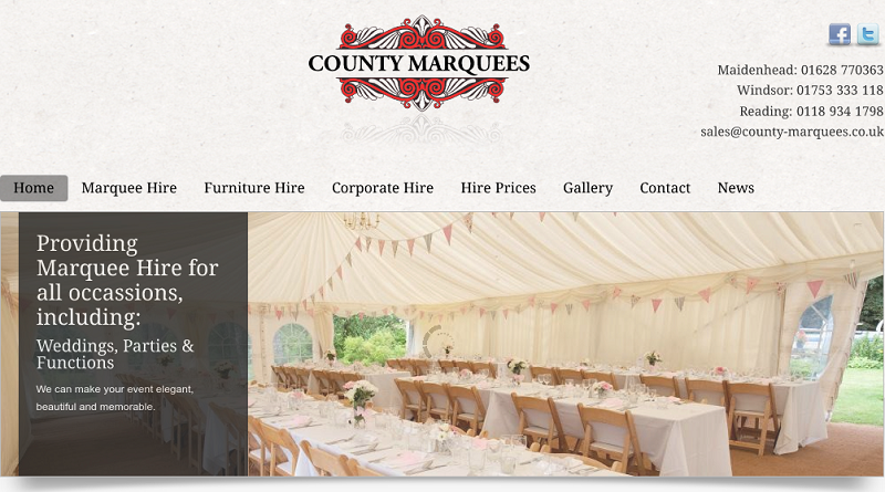 wedding marquees Hurst